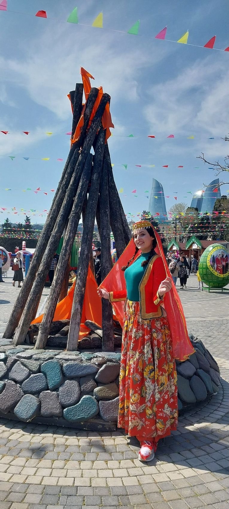 Праздничный костёр Новруза